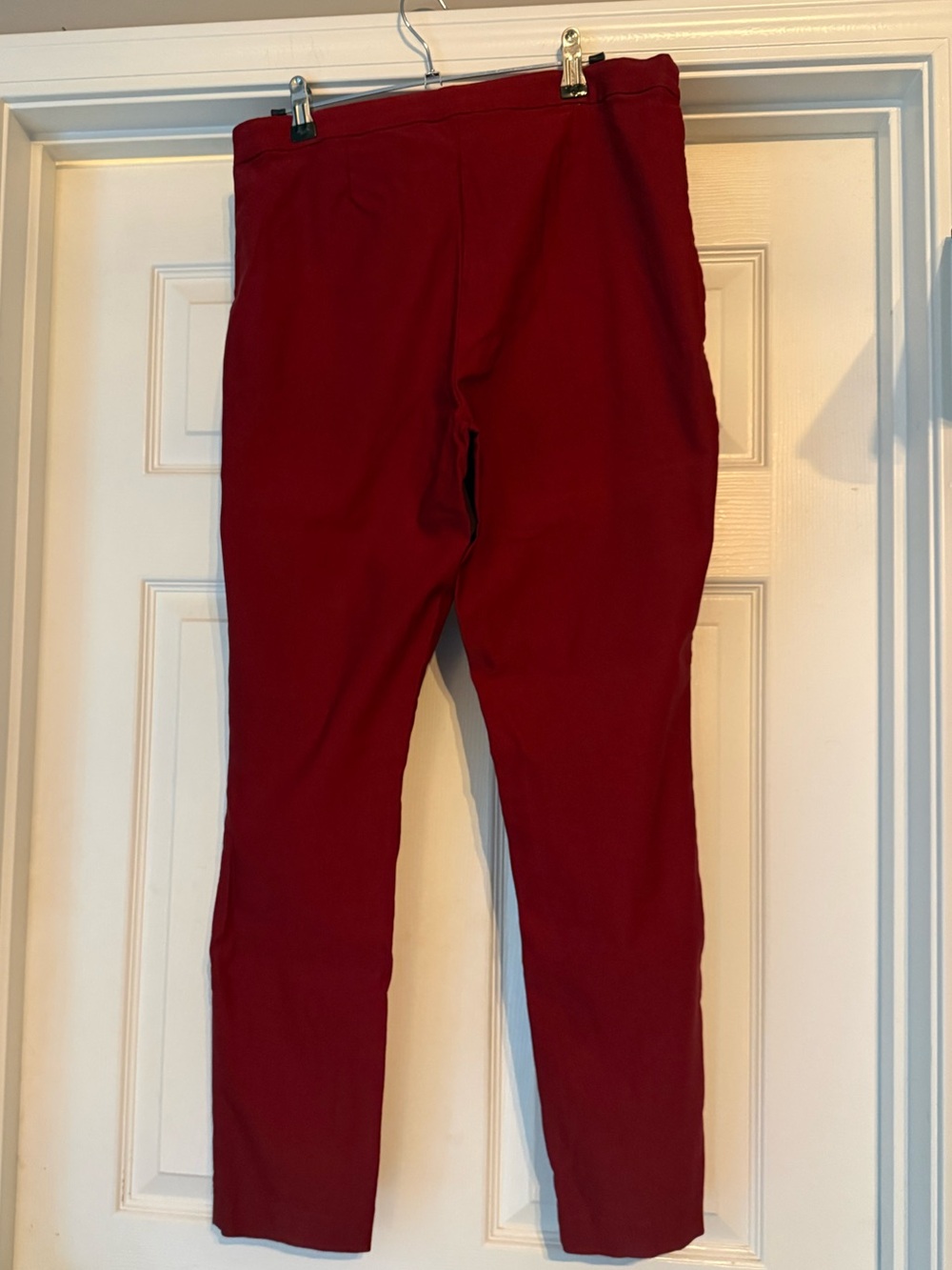Women's Cropped Ponte Pants - Red
